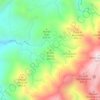 Mappa topografica Pietra Lunga, altitudine, rilievo