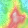 Mappa topografica Pico da Pedra Branca, altitudine, rilievo
