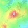 Mappa topografica Puy d'Ysson, altitudine, rilievo