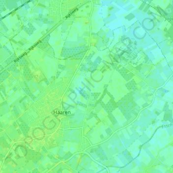 Mappa topografica Roonsestraat, altitudine, rilievo