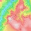 Mappa topografica Auliac, altitudine, rilievo