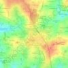 Mappa topografica Montgerval, altitudine, rilievo