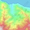 Mappa topografica Afur, altitudine, rilievo