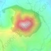 Mappa topografica Cerro Bravo, altitudine, rilievo