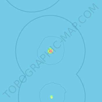 Mappa topografica Mariana Islands, altitudine, rilievo