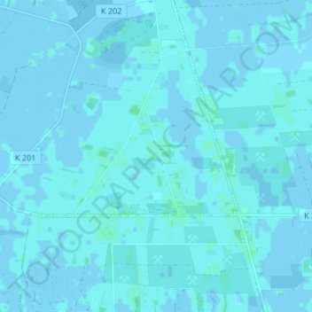 Mappa topografica Südmentzhausen, altitudine, rilievo