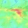 Mappa topografica Louan, altitudine, rilievo