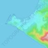 Mappa topografica Punta Ala, altitudine, rilievo