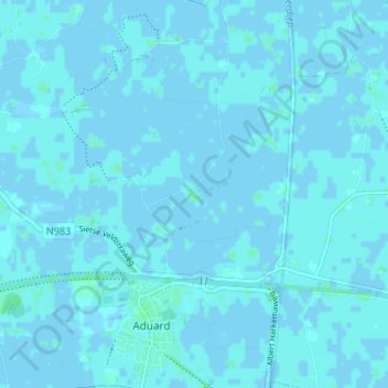 Mappa topografica Fransumer Voorwerk, altitudine, rilievo