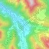 Mappa topografica Sérac d'Ustou, altitudine, rilievo