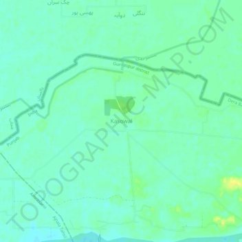 Mappa topografica Kasowal, altitudine, rilievo