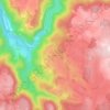 Mappa topografica La Pagesie, altitudine, rilievo