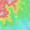 Mappa topografica Le Priou, altitudine, rilievo