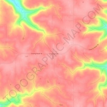 Mappa topografica Conception, altitudine, rilievo