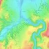 Mappa topografica Lioriac, altitudine, rilievo