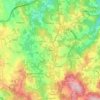 Mappa topografica Lobão, altitudine, rilievo