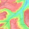 Mappa topografica La Lozière, altitudine, rilievo