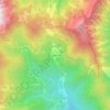 Mappa topografica Borgata Arvoira, altitudine, rilievo
