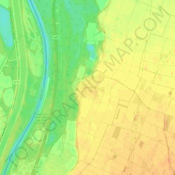 Mappa topografica Zienken, altitudine, rilievo