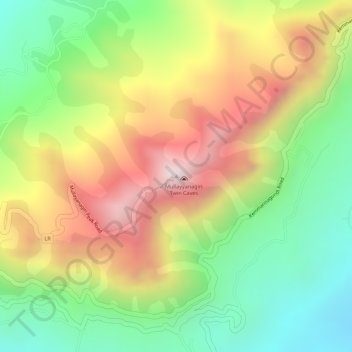 Mappa topografica Mullayyanagiri, altitudine, rilievo