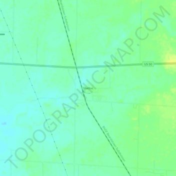 Mappa topografica Shattuc, altitudine, rilievo