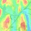 Mappa topografica Flanders, altitudine, rilievo