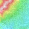 Mappa topografica Bulliana, altitudine, rilievo