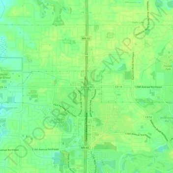 Mappa topografica Johnsville, altitudine, rilievo