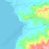 Mappa topografica Marikit, altitudine, rilievo