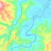 Mappa topografica San Simon, altitudine, rilievo