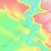 Mappa topografica El Capulan, altitudine, rilievo
