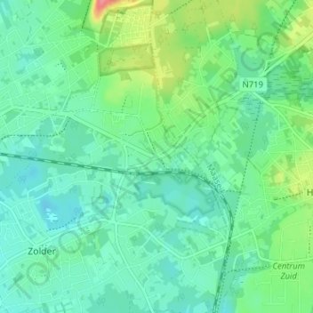 Mappa topografica Voort, altitudine, rilievo