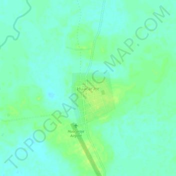 Mappa topografica Huacaraje, altitudine, rilievo