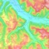 Mappa topografica Fos, altitudine, rilievo