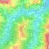 Mappa topografica Savignano, altitudine, rilievo