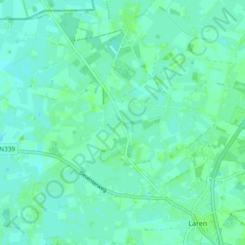 Mappa topografica Oolde, altitudine, rilievo