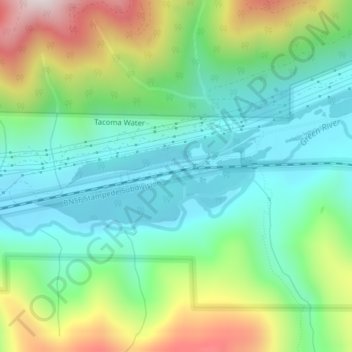 Mappa topografica Lester, altitudine, rilievo