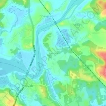Mappa topografica Revora, altitudine, rilievo