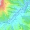Mappa topografica Ponte-Novo, altitudine, rilievo