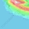 Mappa topografica Stanići, altitudine, rilievo