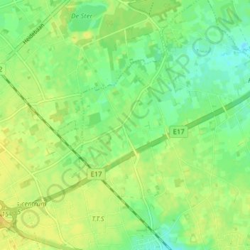 Mappa topografica Den Doorn, altitudine, rilievo
