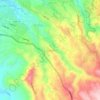 Mappa topografica Cañaveral, altitudine, rilievo