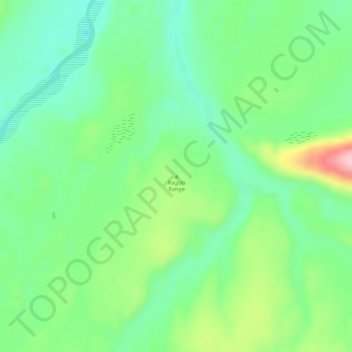 Mappa topografica Raglan Range, altitudine, rilievo