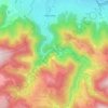 Mappa topografica Hautpoul, altitudine, rilievo
