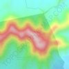 Mappa topografica Pine Mountain, altitudine, rilievo