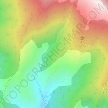Mappa topografica Pie de Puerto, altitudine, rilievo