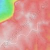 Mappa topografica Kings Tableland, altitudine, rilievo