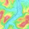 Mappa topografica Friedlos, altitudine, rilievo