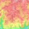 Mappa topografica La Croix du Mont, altitudine, rilievo