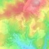 Mappa topografica Derbach, altitudine, rilievo